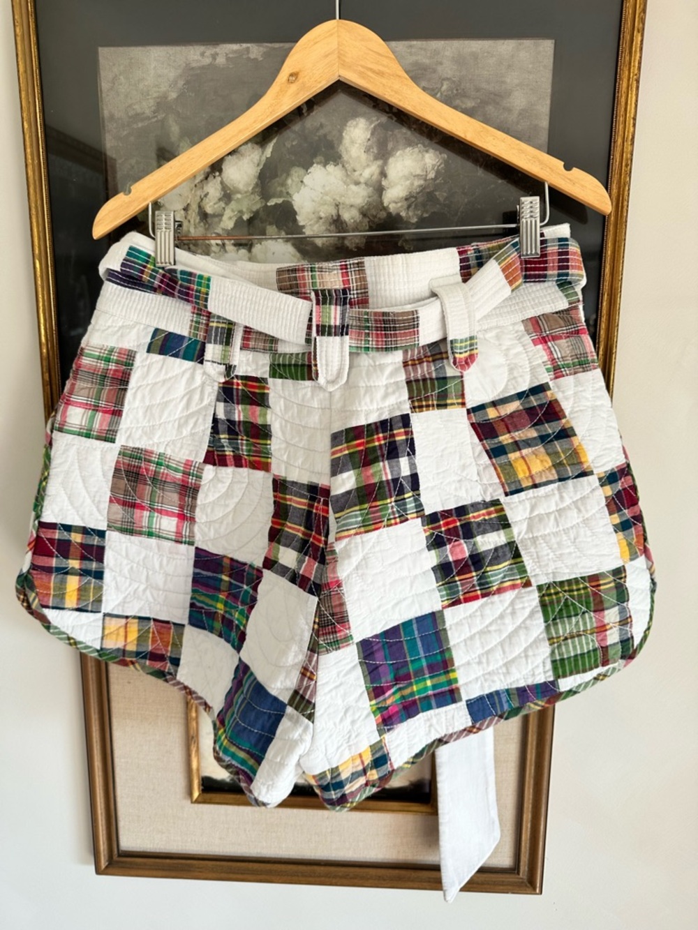 Sezane Patchwork Island Shorts FR 44 US 12 - Picture 6 of 11